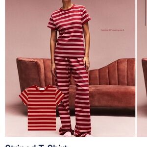 Parker Vday Red Striped Pajama Set